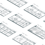 Grid layouts for our Power BI templates, examples of Power BI layout designs