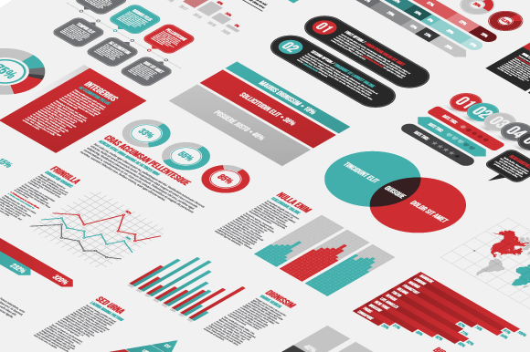 Infografik Verkaufsberichte und Business Dashboards Bild