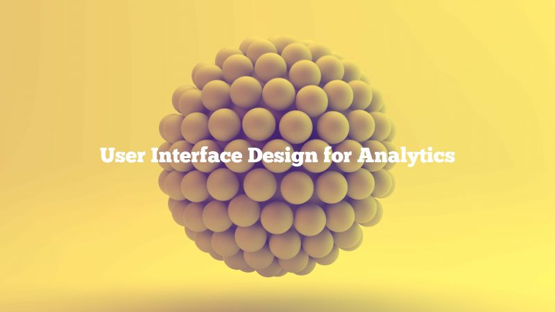 Benutzeroberflächen-Design Analytics Präsentationsfolie
