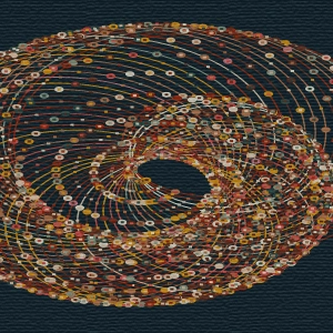 Image of data visualization art from the Outlier Conference 2022