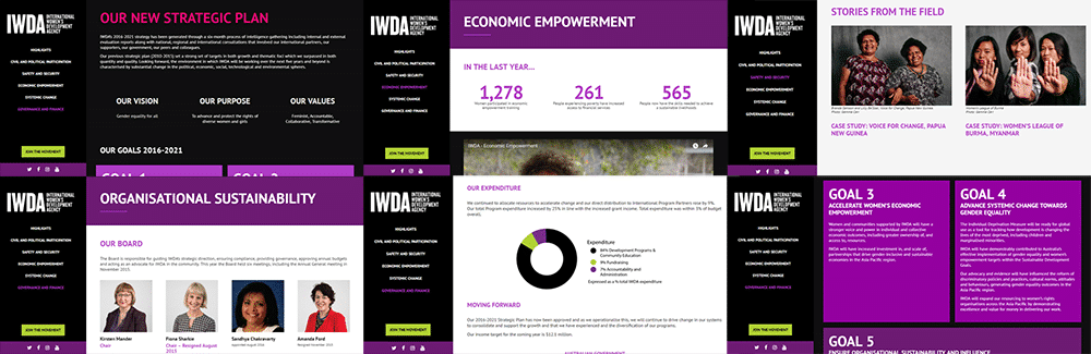 IDWA Interactive Annual Report Microsite