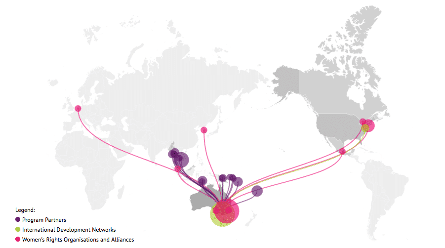 Sie möchten wissen, was die Datenvisualisierung für Ihre Website leisten kann? Sehen Sie sich dieses Live-Beispiel einer interaktiven Karte an, die für die International Women's Development Agency entwickelt wurde.