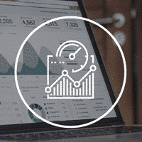 Designing Great Dashboards workshop — a laptop showing a business dashboard