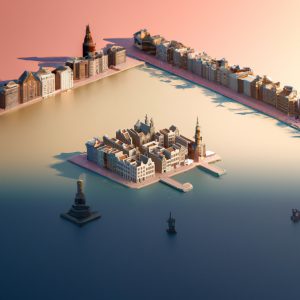 Image of a city block in Amsterdam