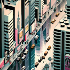 Image of Dubai, watercolor