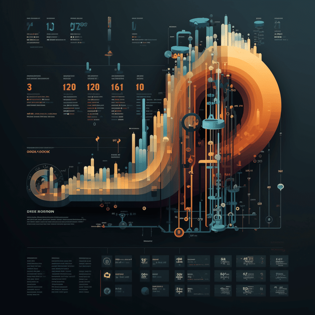 Example of an infographic number design