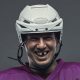 Portrait of a hockey player,