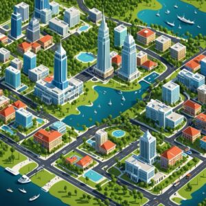 Aerial view of downtown Orlando's lakes and towers, host city for the Gartner Data and Analytics Summit