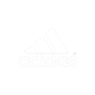 Adidas logo, white