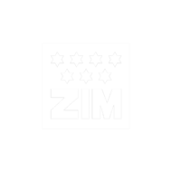 ZIM logo, white
